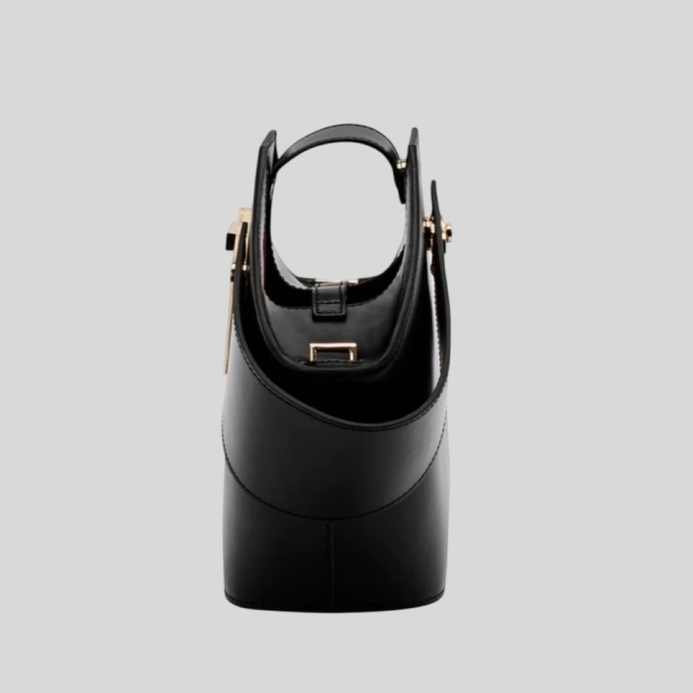 Danse Lente Black MINI JOHNNY BUCKET BAG with Gold Accent - Picture 7 of 9